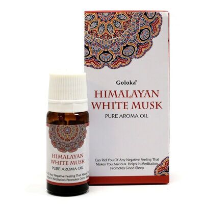 12 Goloka Fragrance Oils - Himalayan White Musk