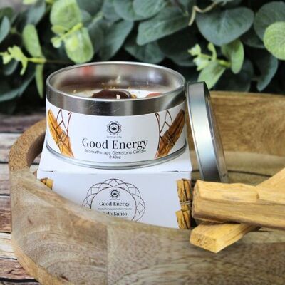 3x Palo santo con pietre corniola - Candele Green Tree