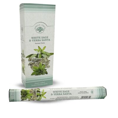6 packs Green Tree Incense - White sage and yerba santa