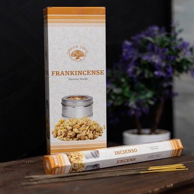 6 packs Green Tree Incense - Frankincense