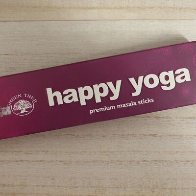 12 paquets d'encens Arbre Vert - Happy Yoga