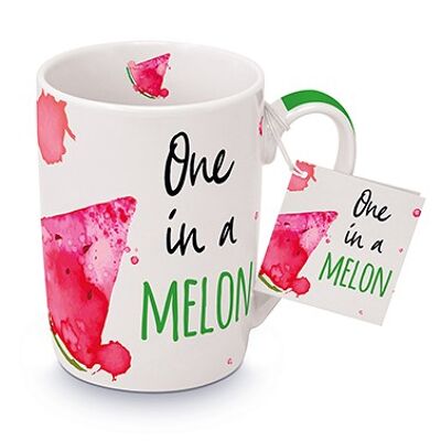 Taza uno en un melón