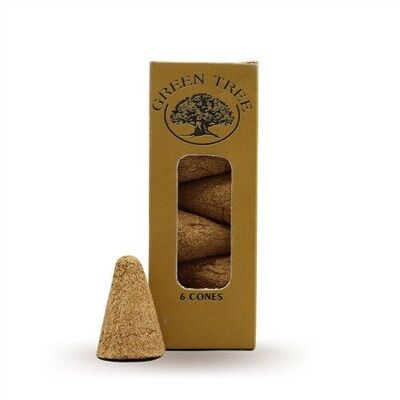 6 Cones Green Tree wood powder - palo santo