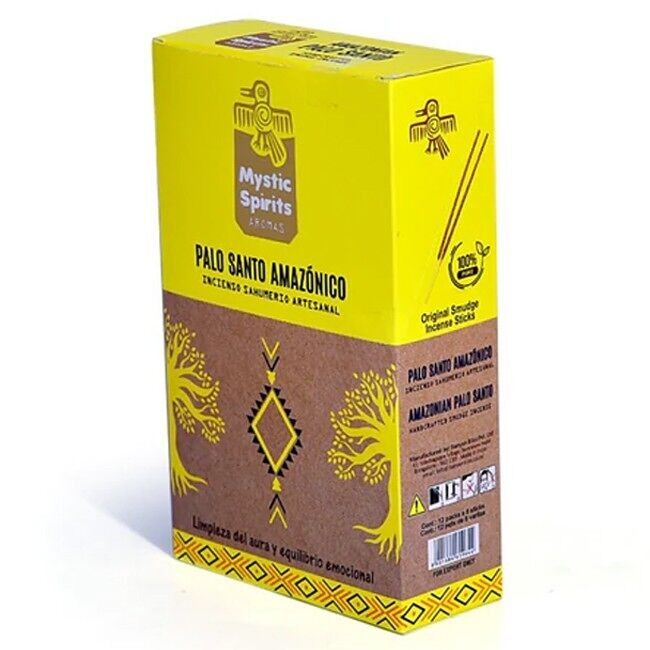 12 paquets d'encens tribal Mystic Spirit - Palo Santo amazonien