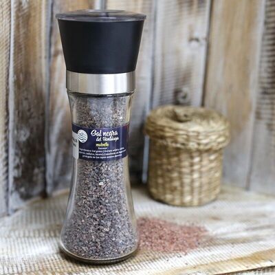 3 Himalayan black salt grinders 200 gr.