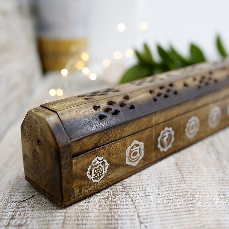 2 Boites à fumée en bois 7 chakras