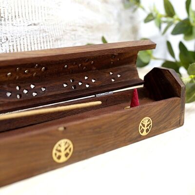 2 Tree of Life wooden smoke boxes