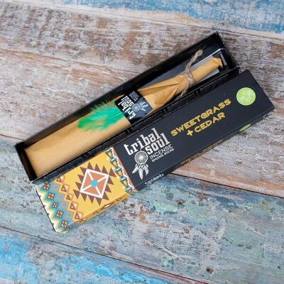 12 Packs Tribal Soul incense - Grass and cedar