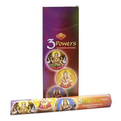 6 Packs incense sac 3 powers