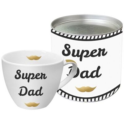 Taza grande GB Super Dad oro real