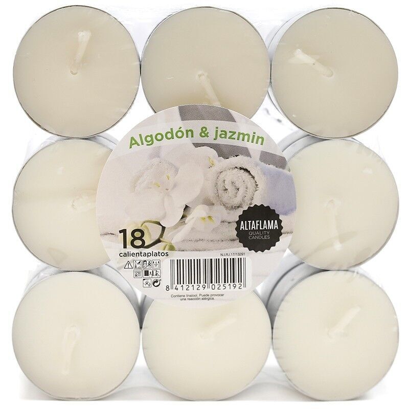 3 Packs 18 bougies veilleuses - jasmin