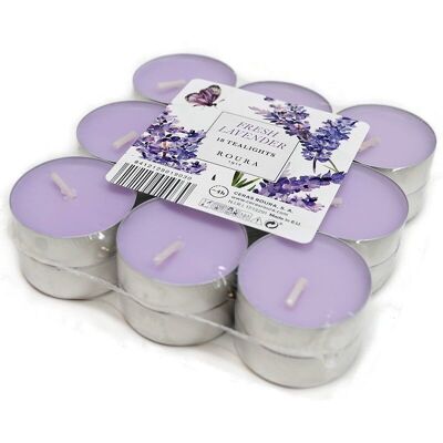 3 Packungen mit 18 Nachtlichtkerzen – Lavendel