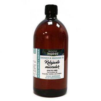 Huile de massage 1 litre - Relaxant musculaire 2