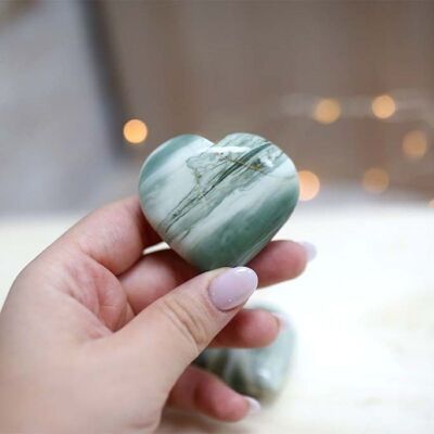 Heart stones - Serpentine 130 to 150gr
