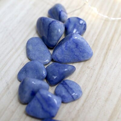 Pierres naturelles irrégulières - quartz bleu 200gr.