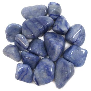 Pierres naturelles irrégulières - quartz bleu 200gr. 2