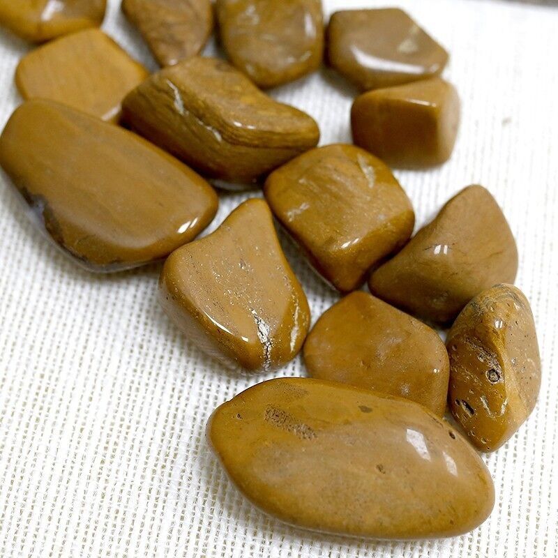 Pierres naturelles irrégulières - jaspe jaune 200gr.