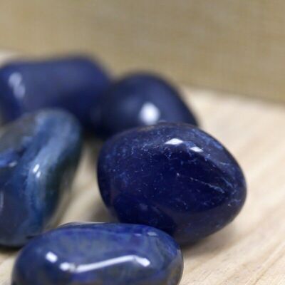 Irregular natural stones - blue agate 200gr.