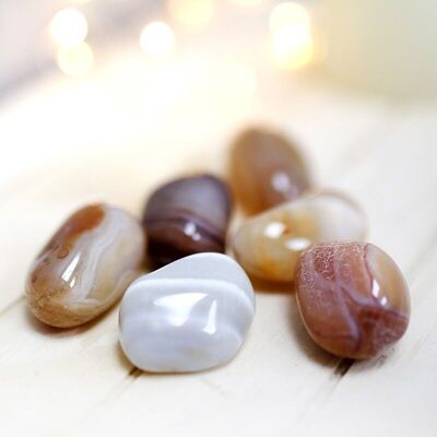 Natural irregular stones - Brown Agate 200gr.