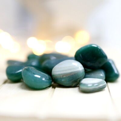 Irregular natural stones - Green agate 200gr.