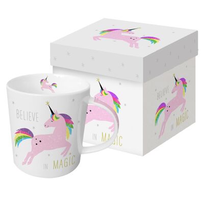 Trend Mug GB White Unicorn pink