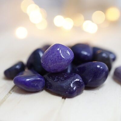 Irregular natural stones - purple agate 200gr.