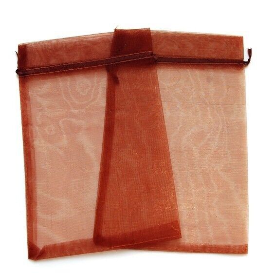 20 Sachets Organza 15x24cm - Café