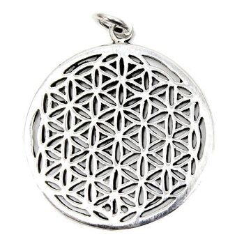 Pendentif fleur de vie en argent 2