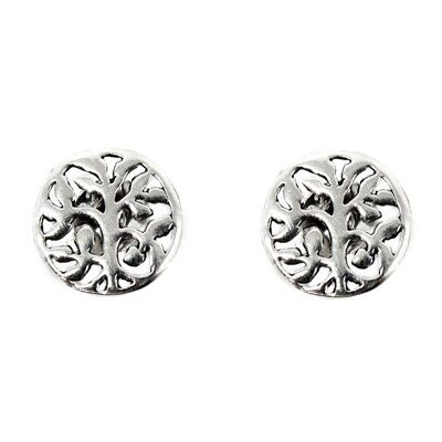 Tree of life silver earrings