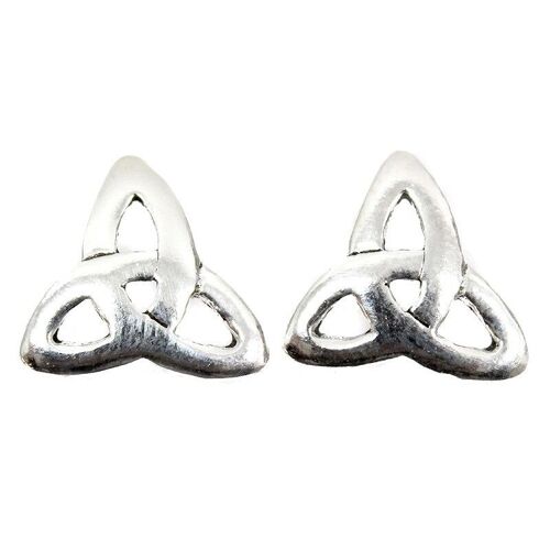 Pendientes plata triqueta