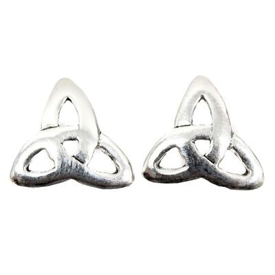 Triquetra silver earrings