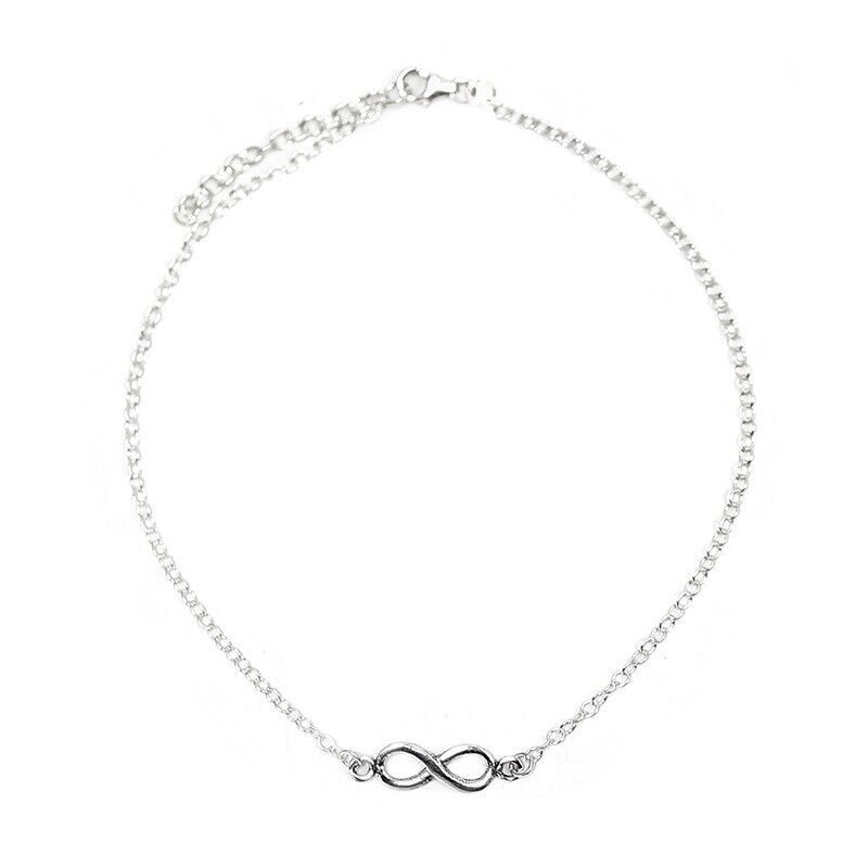 Bracelet de cheville en argent - Infini