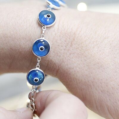 Turkish eye bracelet set - Turquoise