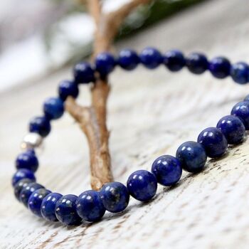 Bracelet lapis-lazuli 6 mm 1