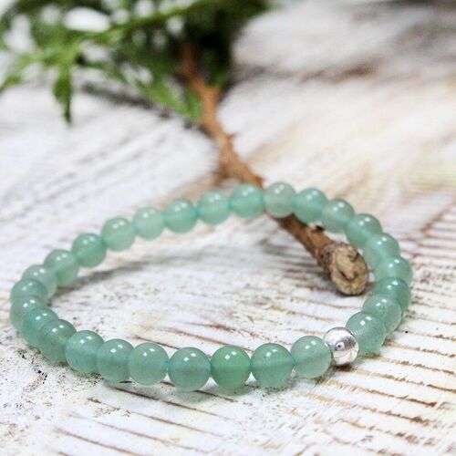 Pulsera aventurina verde 6mm