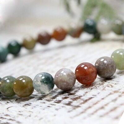 Indian agate bracelet 6mm