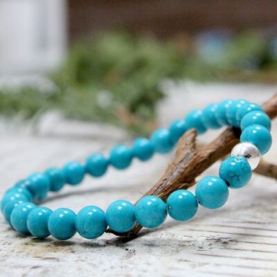 Turquoise bracelet 6mm