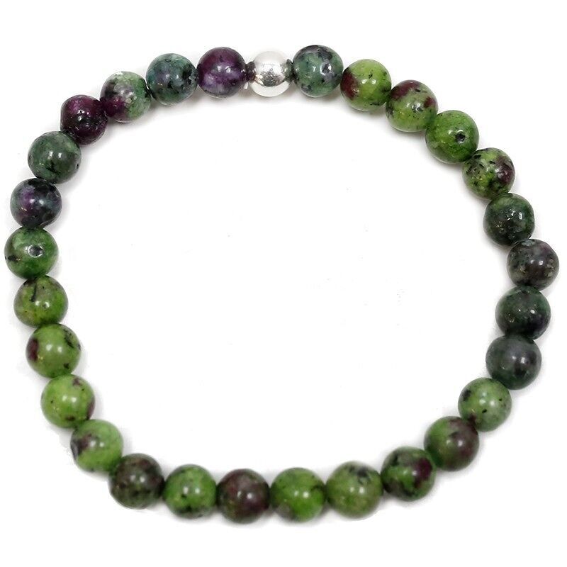 6 mm großes Rubinarmband