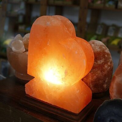 Salt lamp - heart 3.5 - 4 Kg