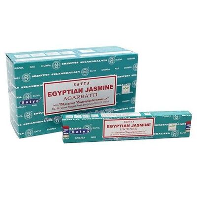 12 Satya-Räucherstäbchen 15 g – ägyptischer Jasmin