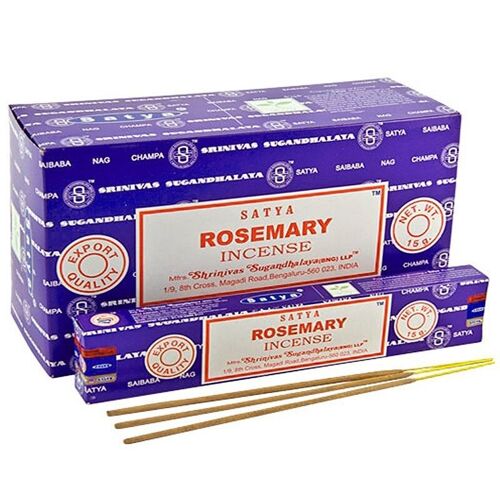 12 Incienso Satya 15gr - Rosemary