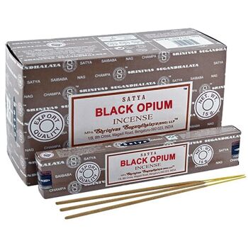 12 Encens Satya 15gr - Opium noir 1