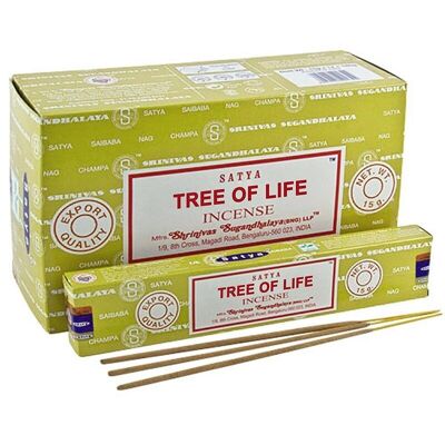 12 Encens Satya 15gr - Arbre de vie