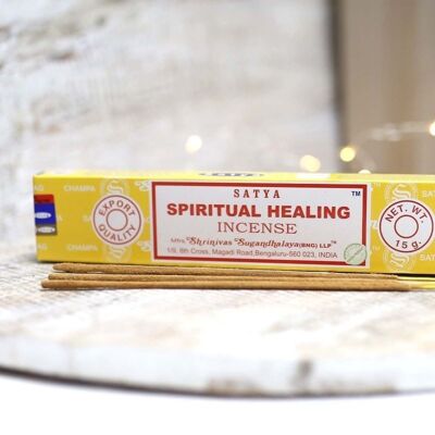 12 Satya-Räucherstäbchen 15 g – spirituelle Heilung