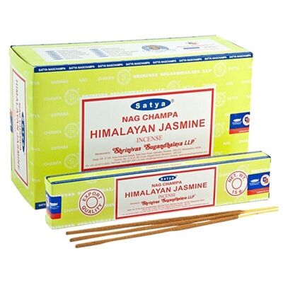 12 Satya-Räucherstäbchen 15 g – Himalaya-Jasmin