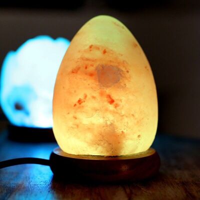2 USB Egg Salt Lamps