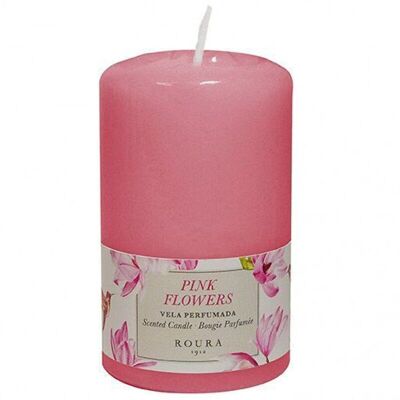 6 candele aromatiche - rosa 100x60 mm