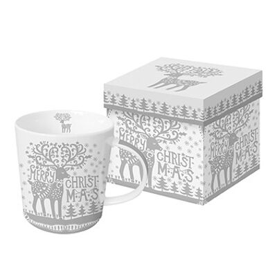 Taza Trend GB Merry Deer platino real