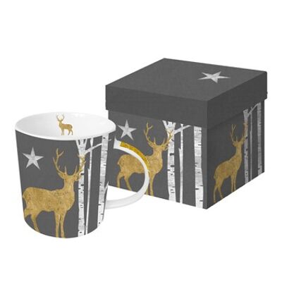 Trend Mug GB Mystic Deer antracita oro real