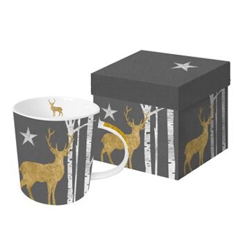 Tendance Mug GB Mystic Deer anthracite or véritable